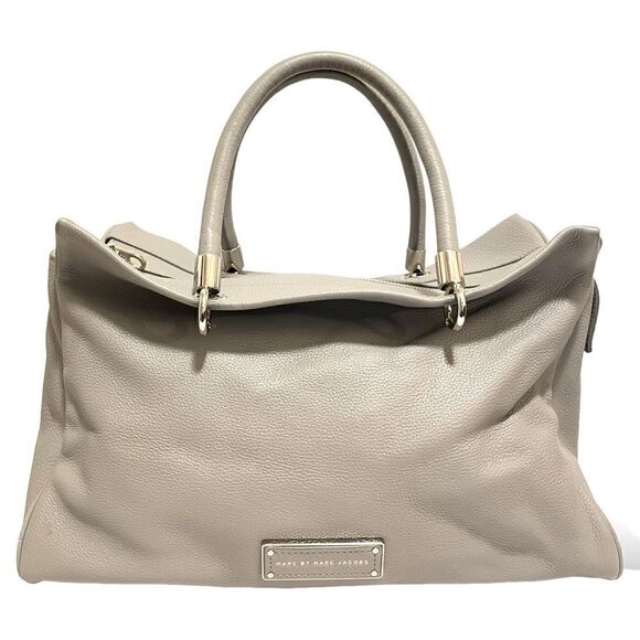 Marc By Marc Jacobs Too Hot To Handle Heather Grey Large Leather Tote/Crossbody - Picture 1 of 13